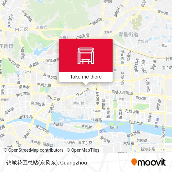 锦城花园总站(东风东) map