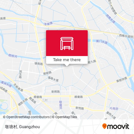 墩塘村 map