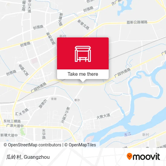 瓜岭村 map