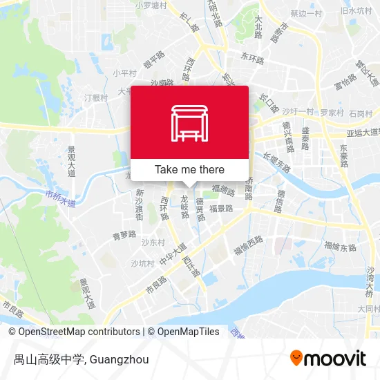 禺山高级中学 map