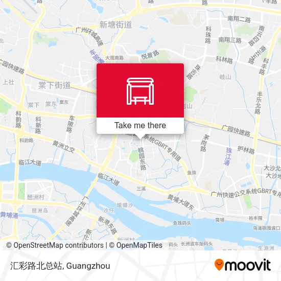 汇彩路北总站 map