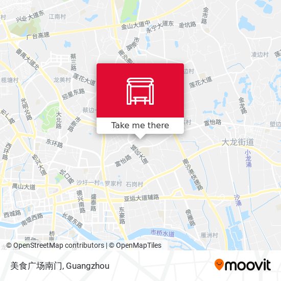 美食广场南门 map