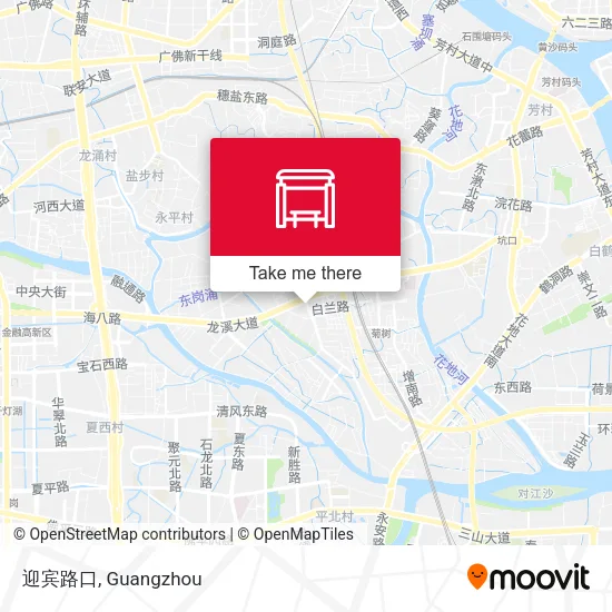 迎宾路口 map