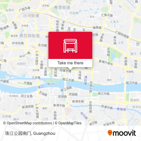 珠江公园南门 map