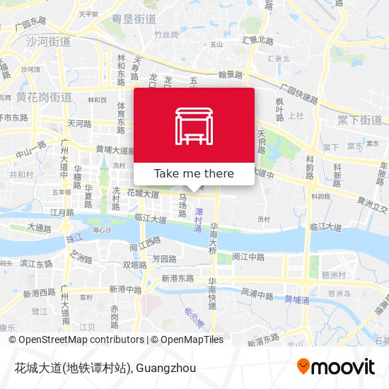 花城大道(地铁谭村站) map