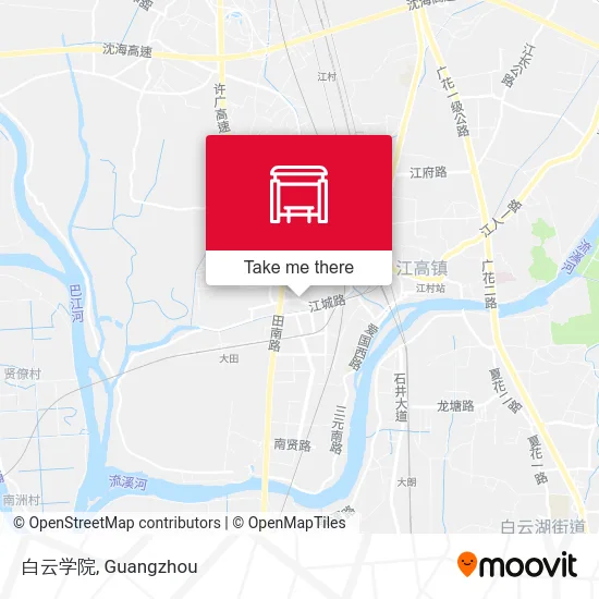白云学院 map