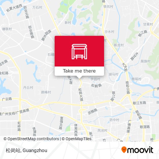松岗站 map