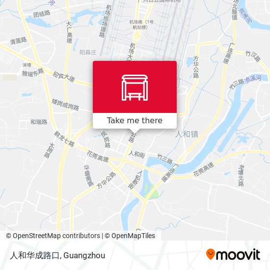 人和华成路口 map