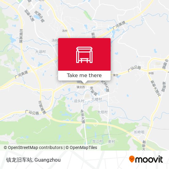镇龙旧车站 map