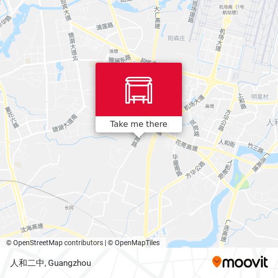 人和二中 map