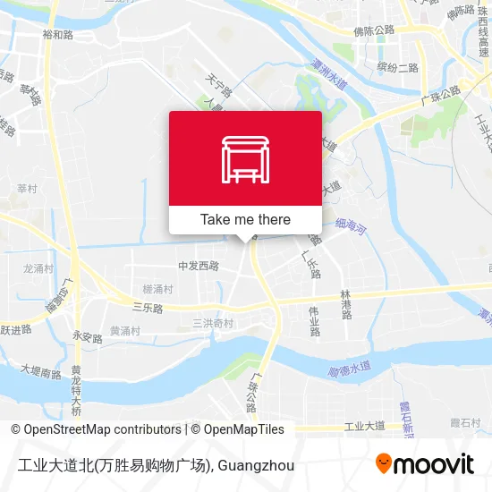 工业大道北(万胜易购物广场) map