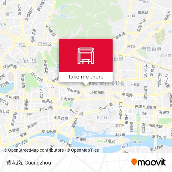黄花岗 map