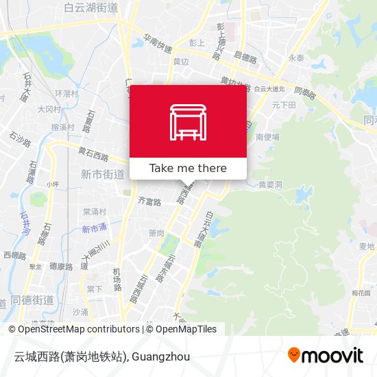 云城西路(萧岗地铁站) map