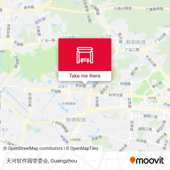 天河软件园管委会 map