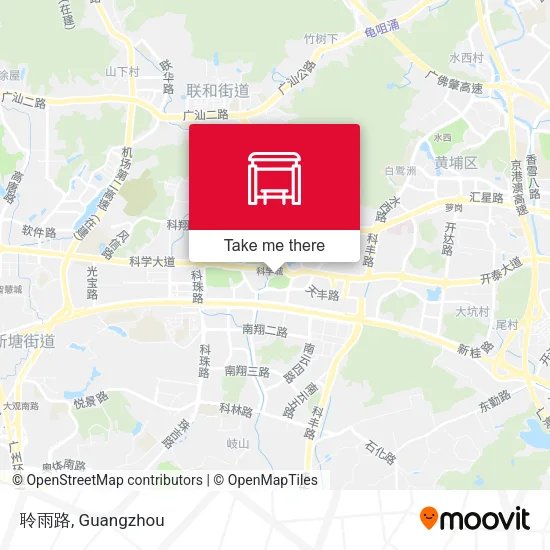 聆雨路 map