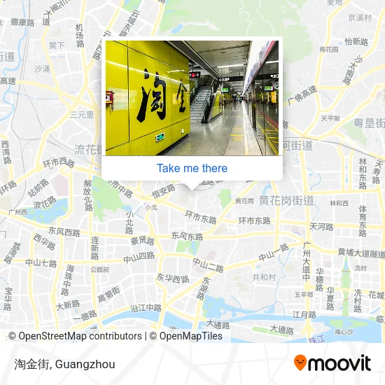 淘金街 map