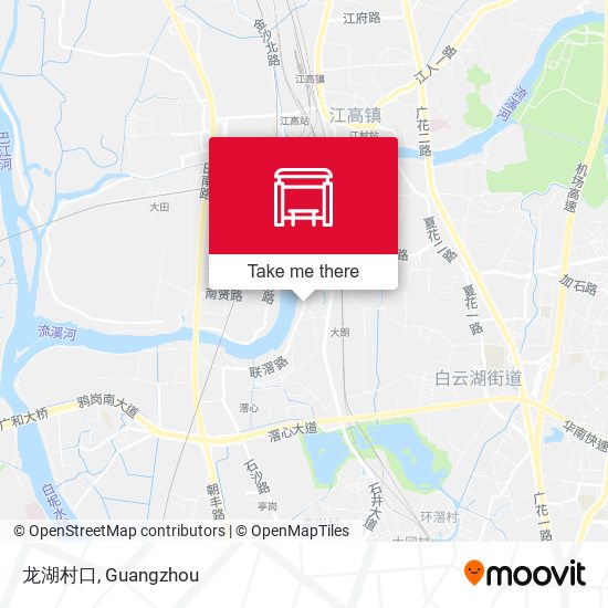 龙湖村口 map