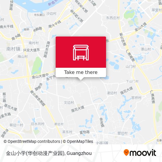 金山小学(华创动漫产业园) map