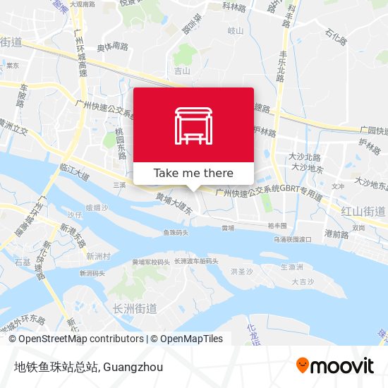 地铁鱼珠站总站 map