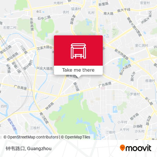 钟韦路口 map