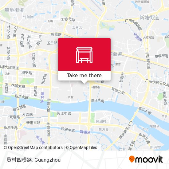 员村四横路 map