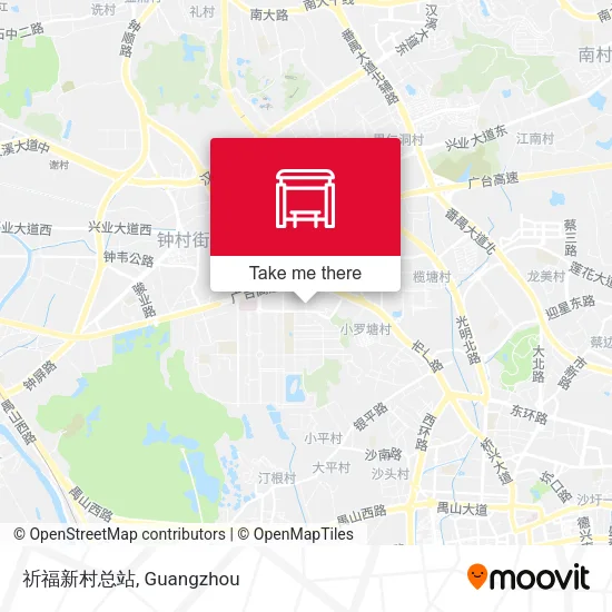 祈福新村总站 map