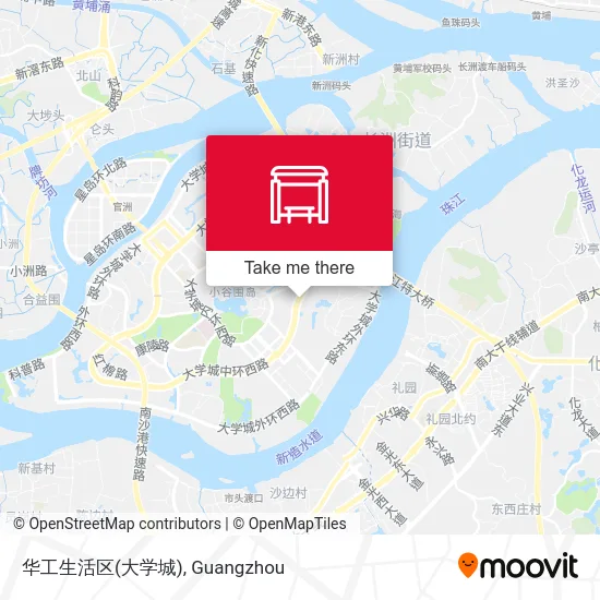 华工生活区(大学城) map