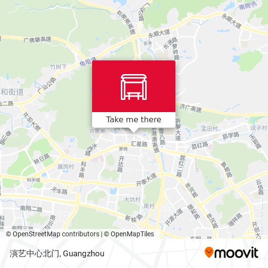 演艺中心北门 map