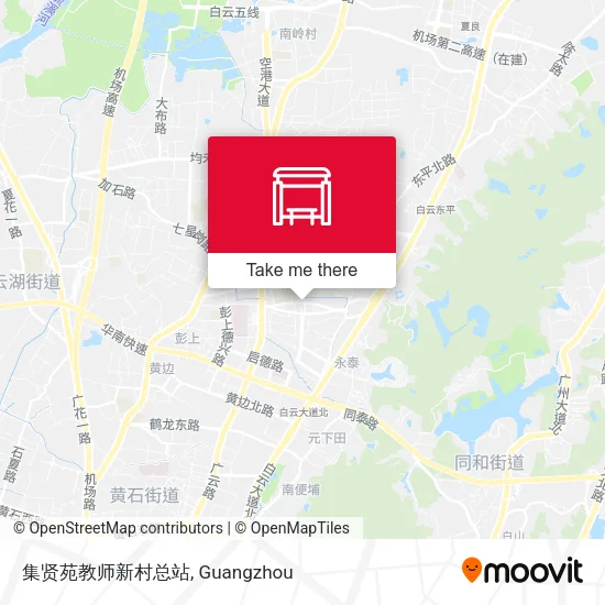 集贤苑教师新村总站 map