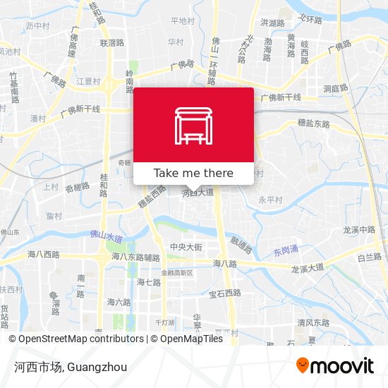 河西市场 map