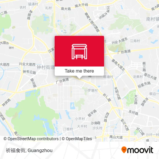 祈福食街 map