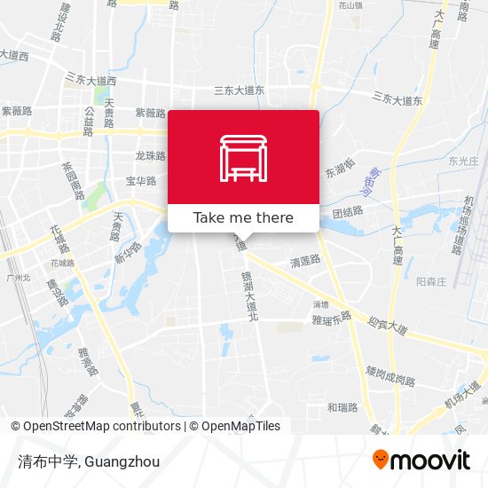 清布中学 map