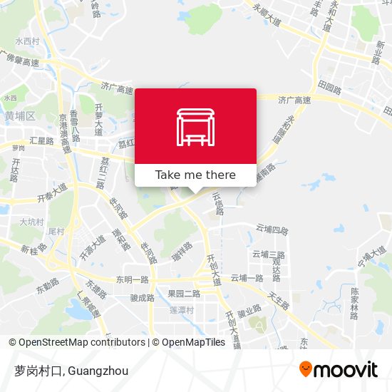 萝岗村口 map