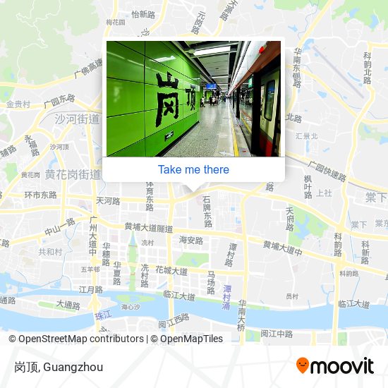 岗顶 map