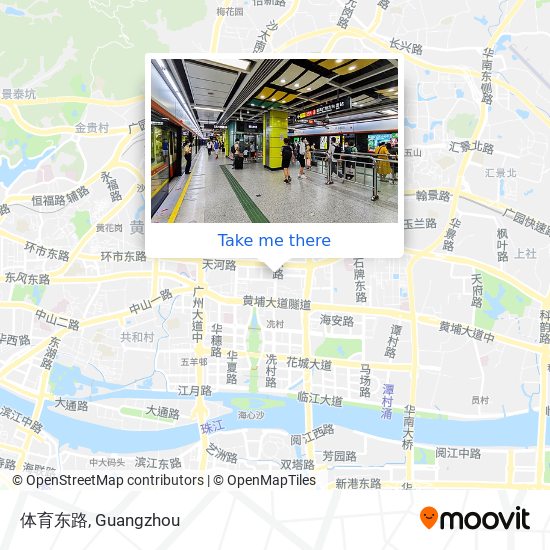 体育东路 map