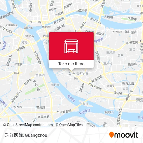 珠江医院 map