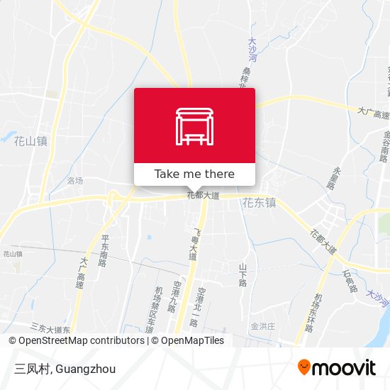 三凤村 map
