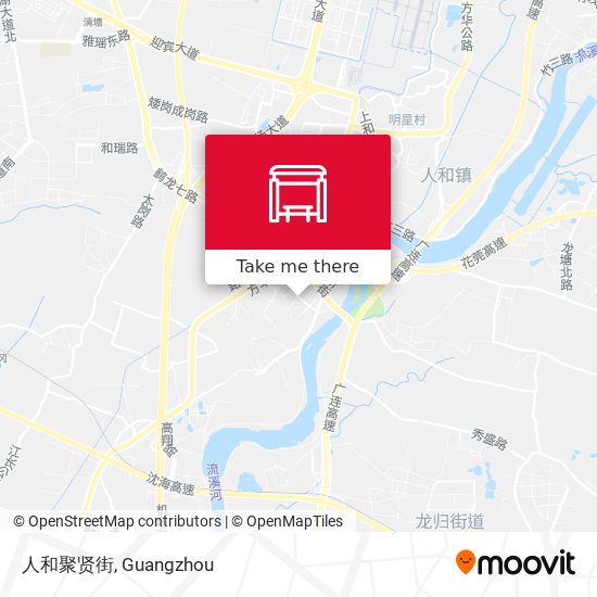 人和聚贤街 map