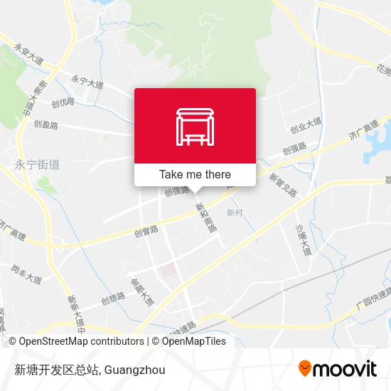 新塘开发区总站 map