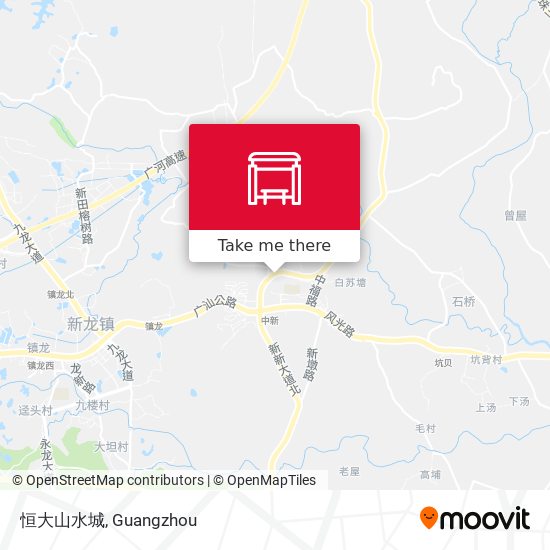 恒大山水城 map