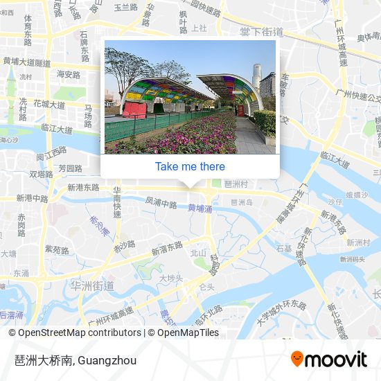 琶洲大桥南 map
