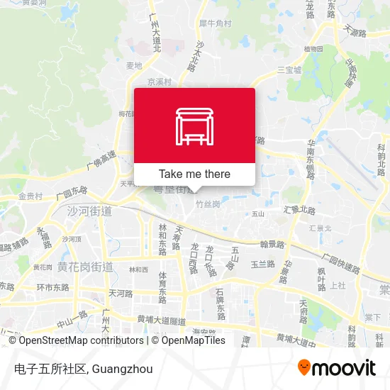 电子五所社区 map