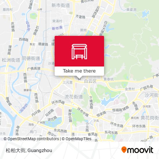 松柏大街 map