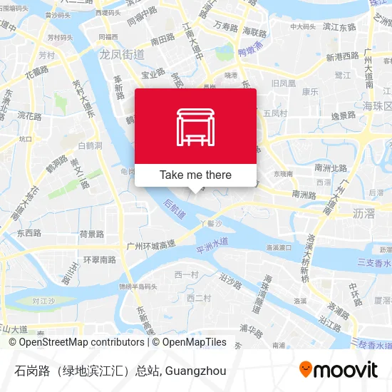 石岗路（绿地滨江汇）总站 map
