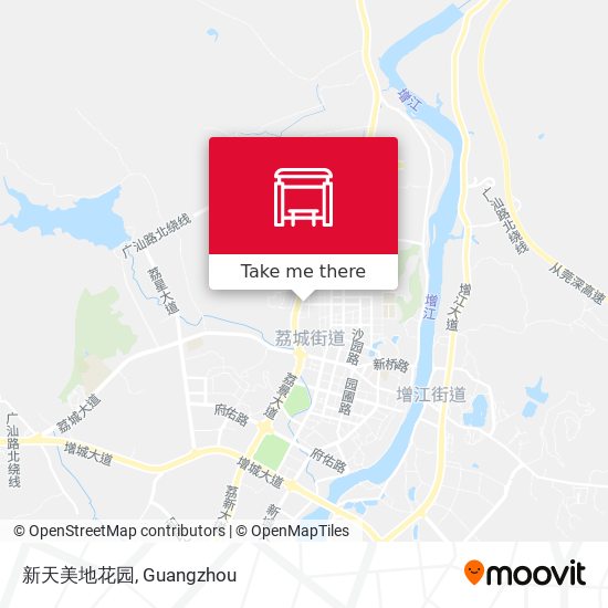 新天美地花园 map