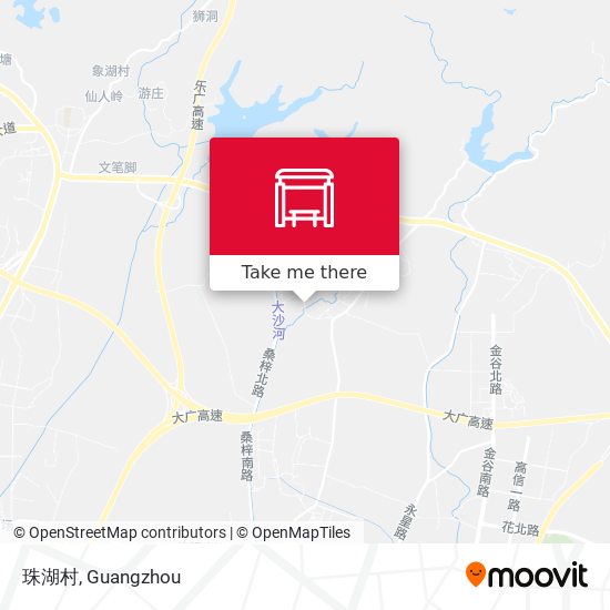 珠湖村 map