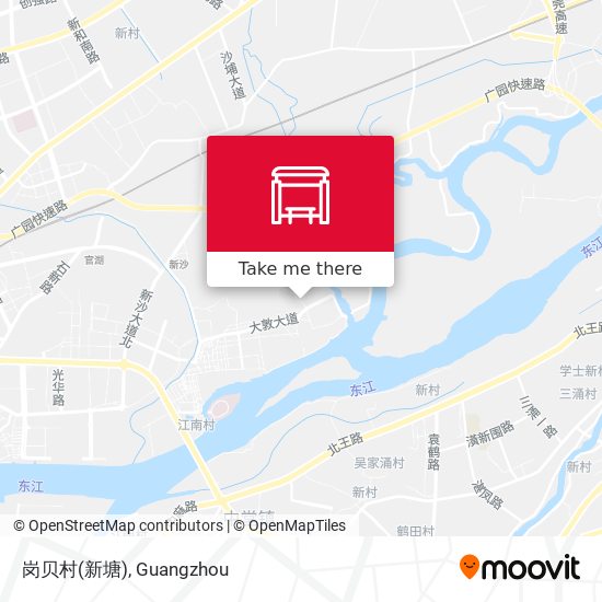 岗贝村(新塘) map
