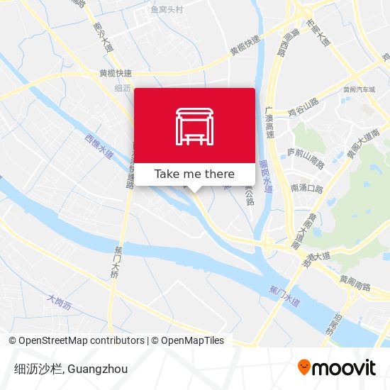 细沥沙栏 map
