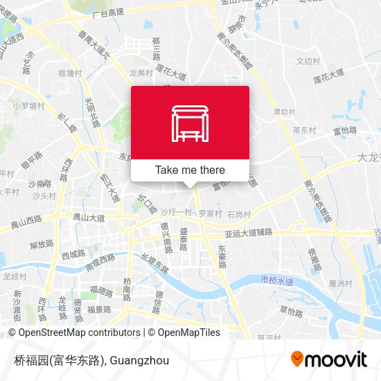 桥福园(富华东路) map