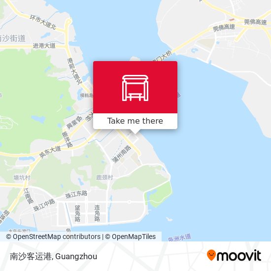 南沙客运港 map